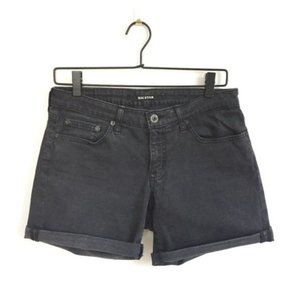Big Star Black Denim Rolled Hem Shorts